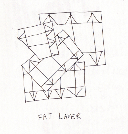 "Anatomy" Drawing - Morphoid Fat Layer